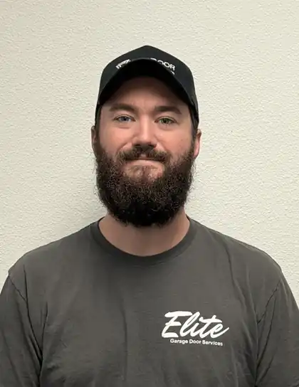 Portrait of Zac Carter, Install Tech at Elite Garage Door